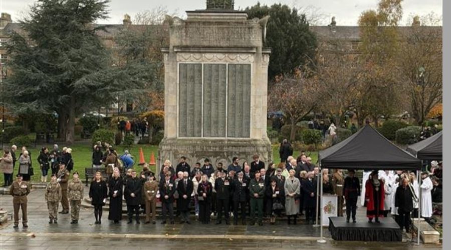 Photo of the Remembrance Sunday Service in Birkenhead