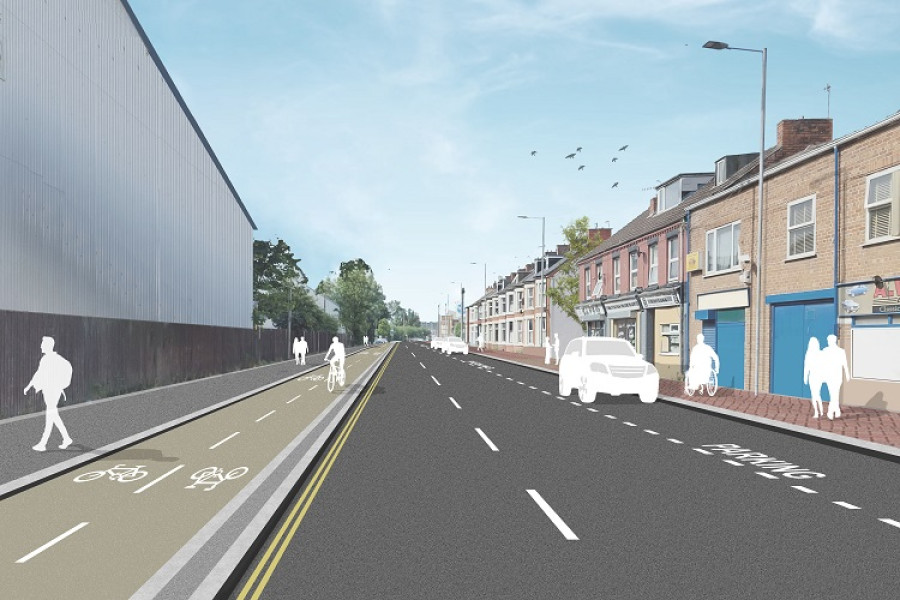 Artist's impression of how Birkenhead Road could look
