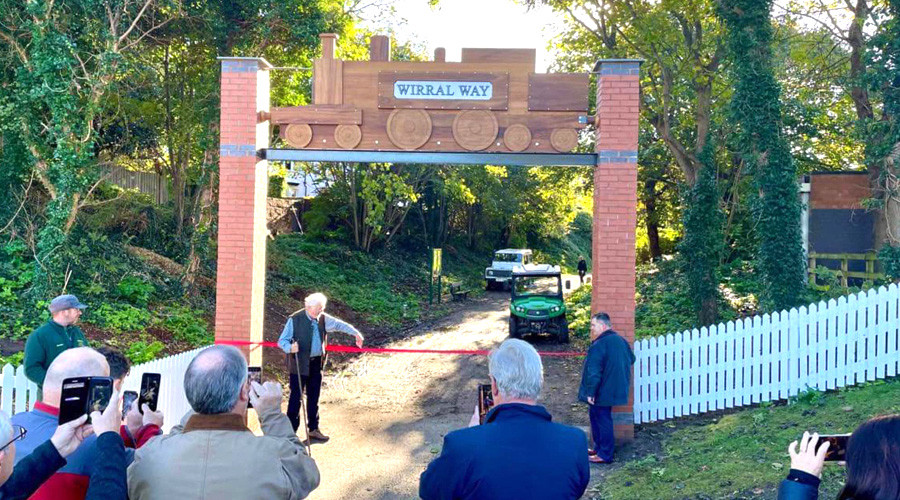 Unveiling of new Wirral Way entrance