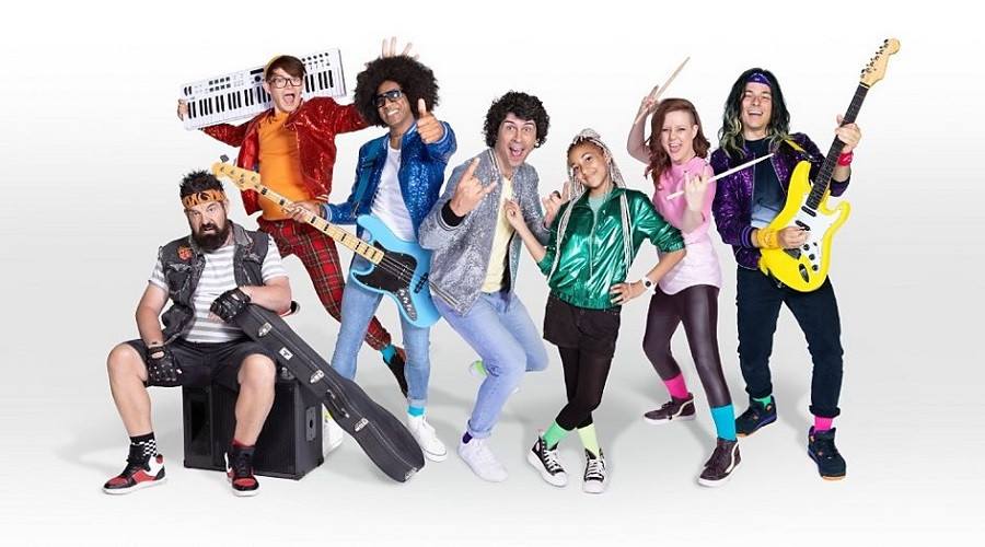Cast members from the new series of Andy and the Band