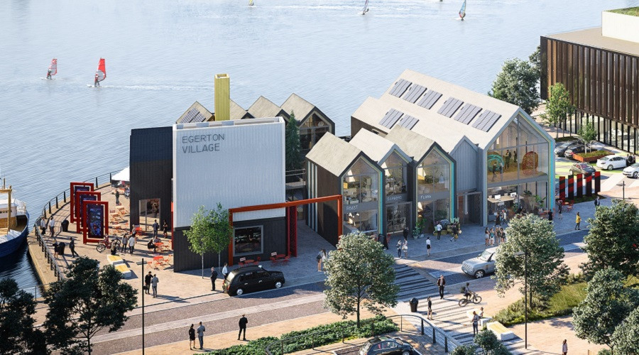 CGI of Egerton Village at proposals at Wirral Waters.
