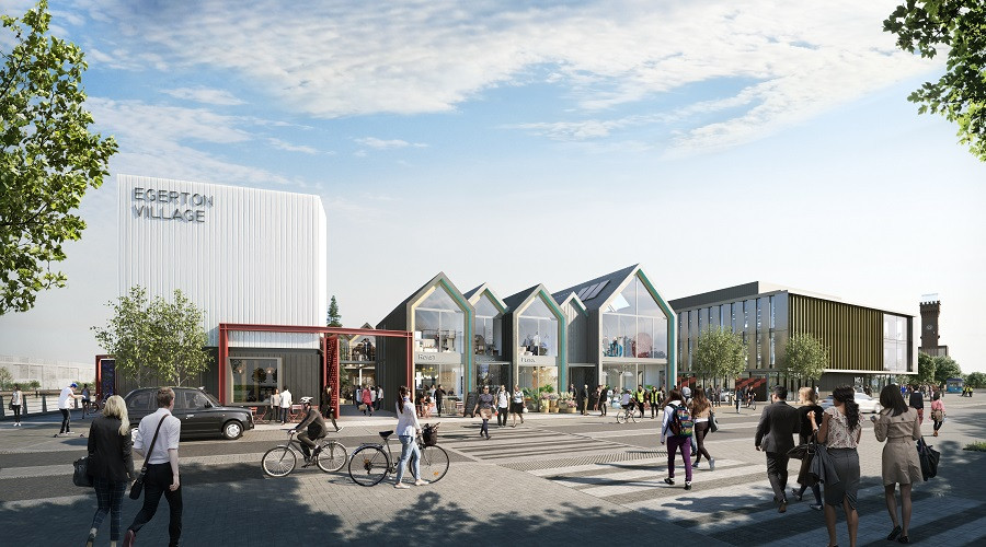cgi of Egerton Village at proposals at Wirral Waters