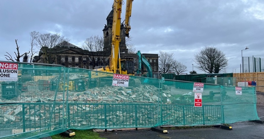 virew of site for former South Annexe towards Wallasey town hall