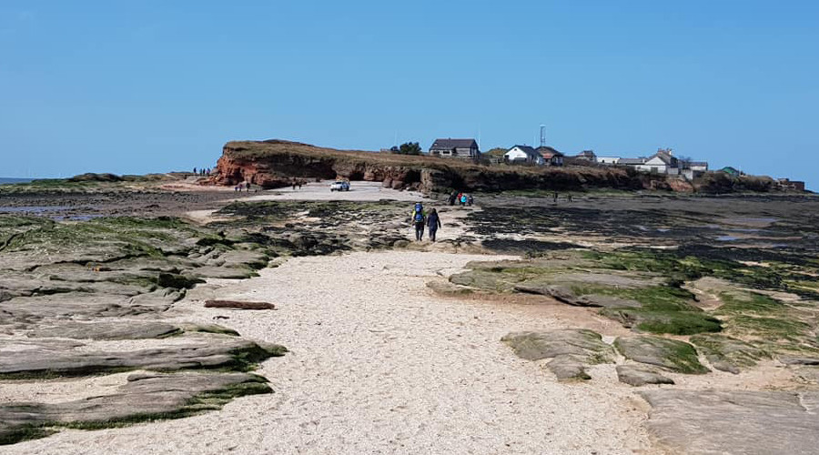 Hilbre island on a sunny day