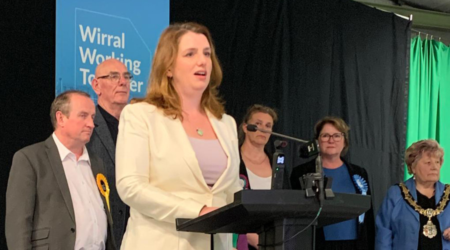 Labour’s Alison McGovern pictured at Wirral Declaration