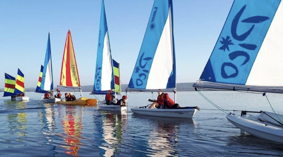 Boats on West Kirby Marine Lake