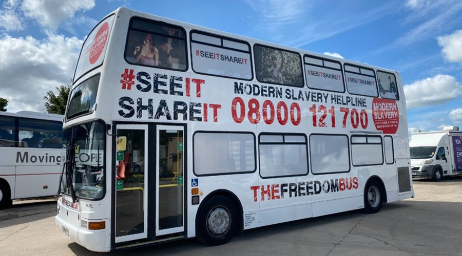 Photograph of the Freedom Bus