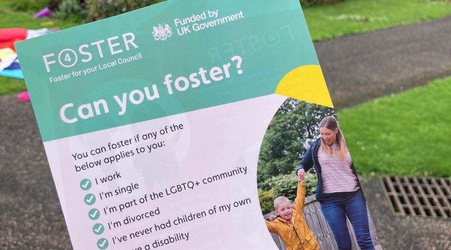 A Foster4 branded flyer that asks the question "Can you foster?"