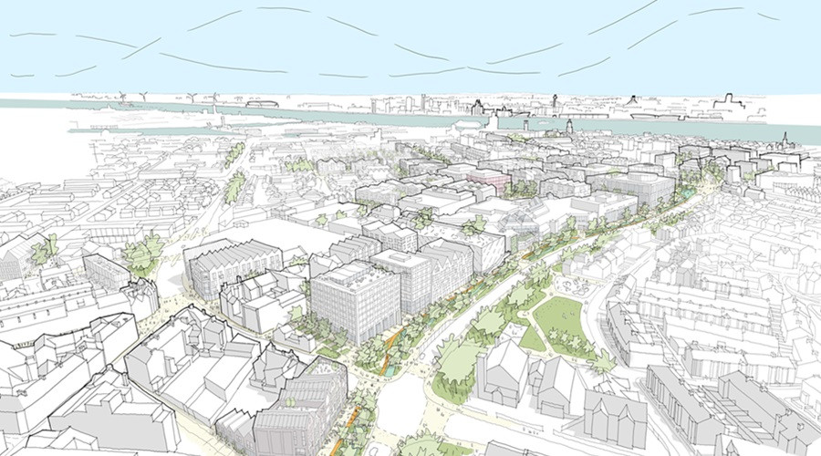 An illustration of what Birkenhead could look like 