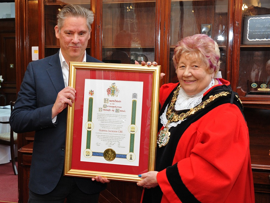 Dan Hodges with Mayor of Wirral Cllr Cherry Povall JP