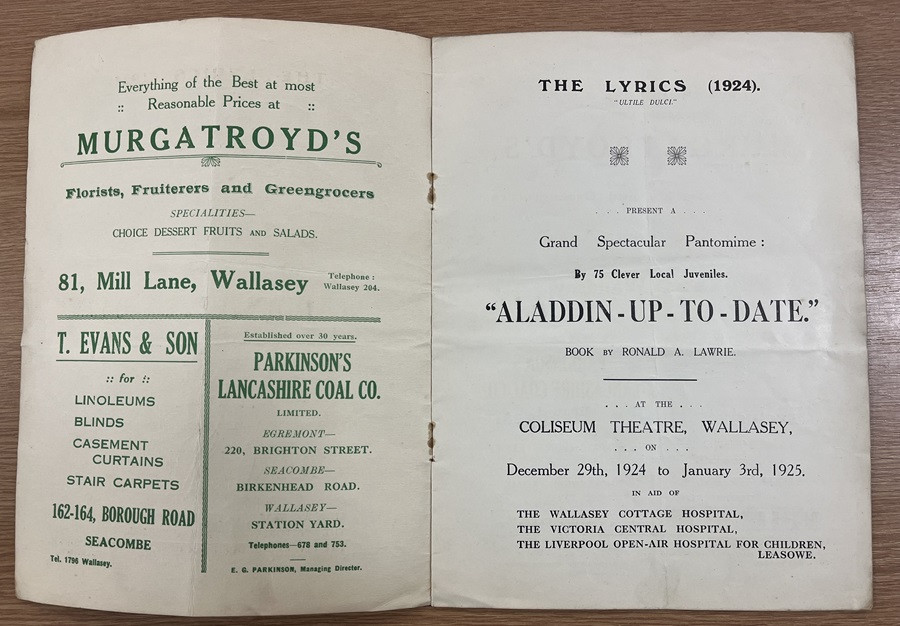 1924 panto programme