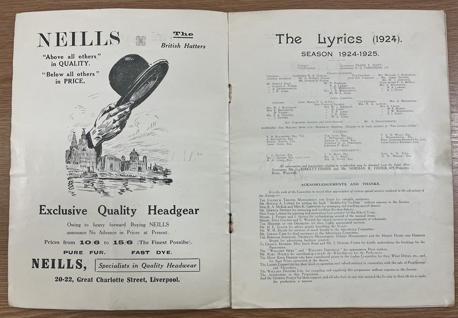 1924 panto programme