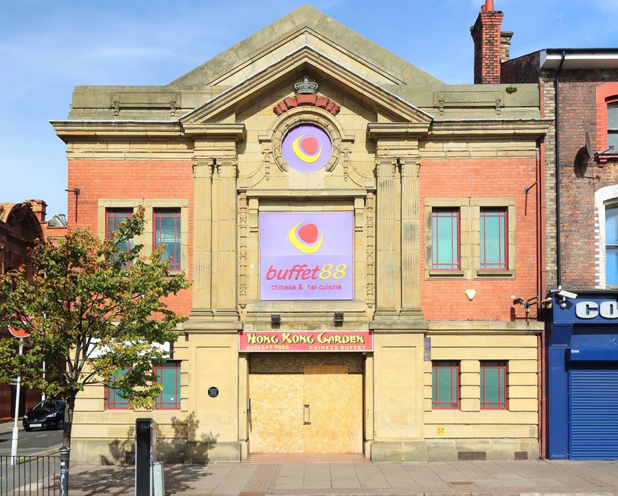 An image of an interesting building, the Majestic Ballroom in Birkenhead