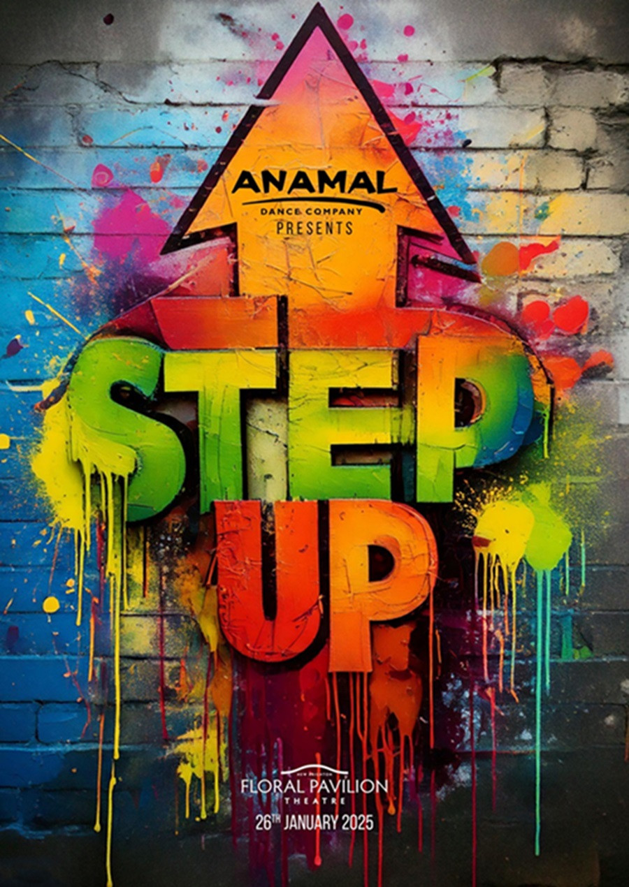 Anamal Dance company poster with "step up" on it