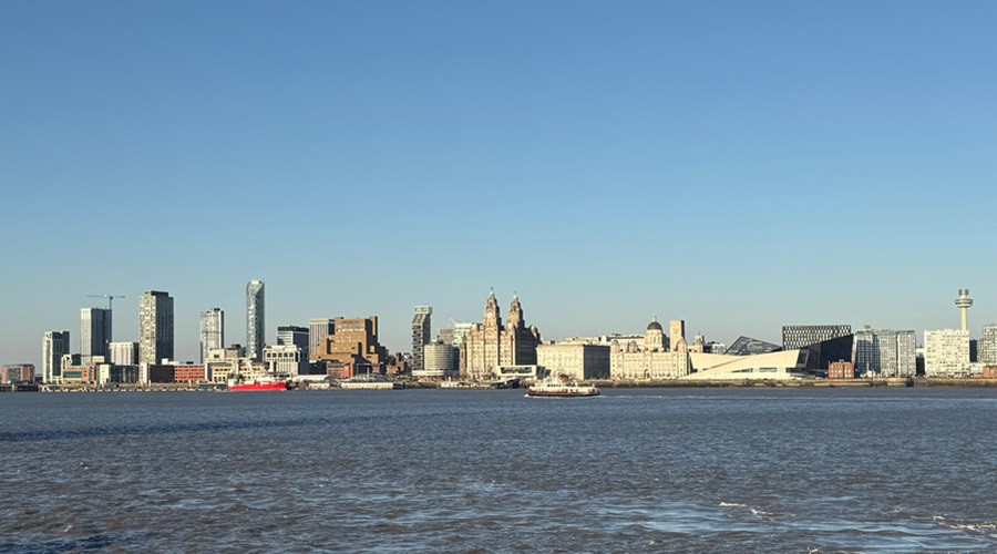 Liverpool waterfront view from Woodside