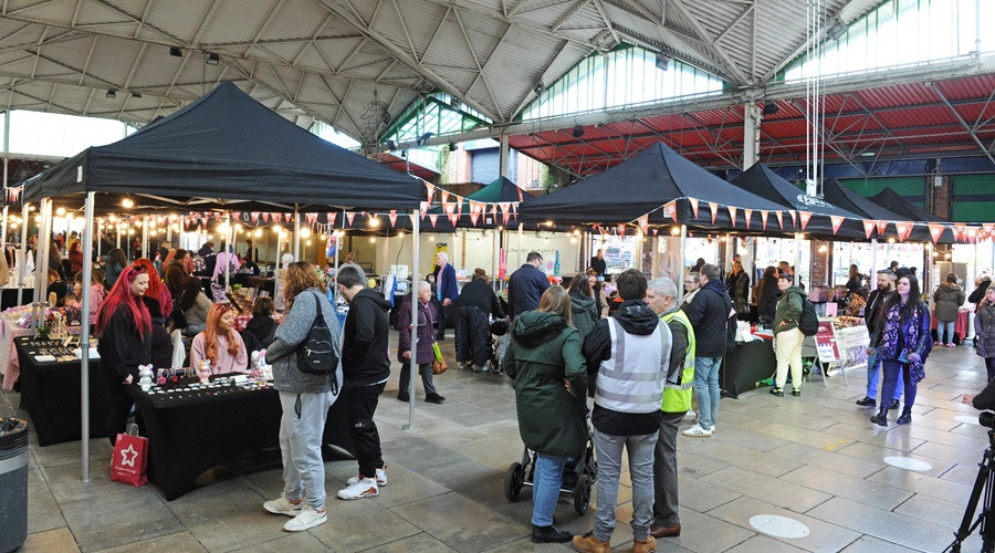 Young traders at Wirral Youth Market, Birkenhead