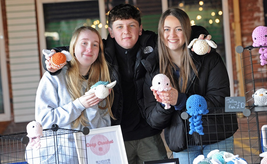 Young traders at Wirral Youth Market, Birkenhead