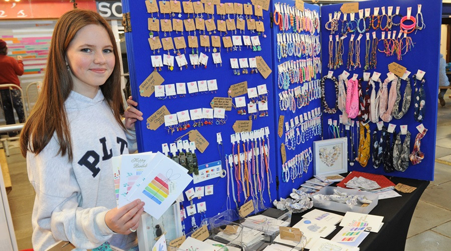 Young traders at Wirral Youth Market, Birkenhead