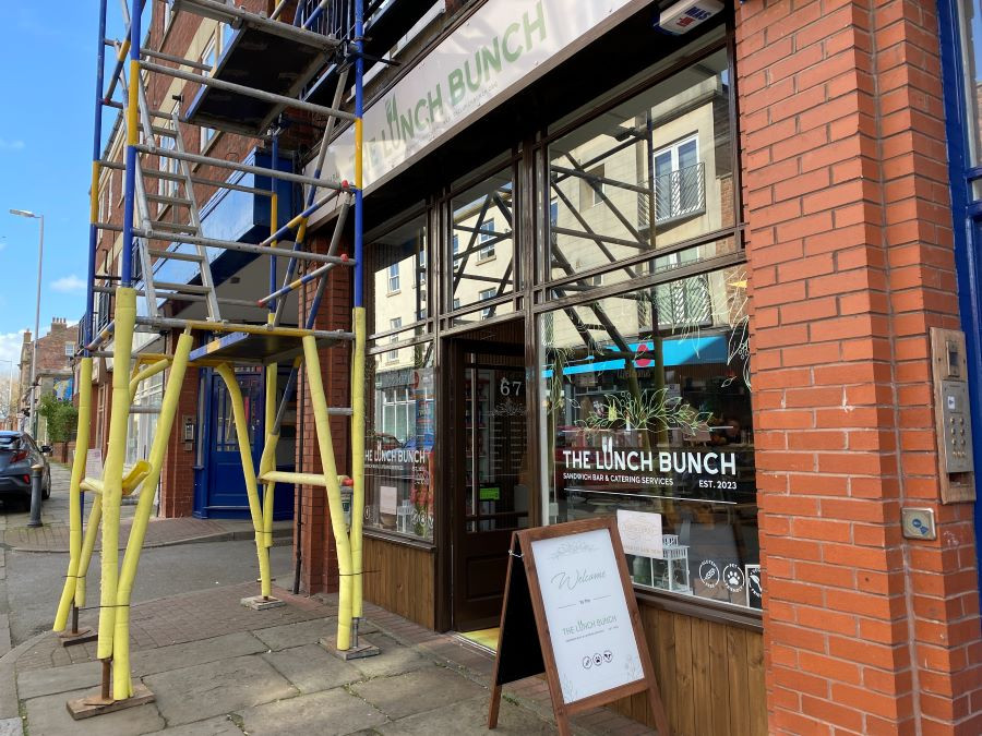 The Lunch Bunch in the Argyle Quarter is shown after improving its window displays