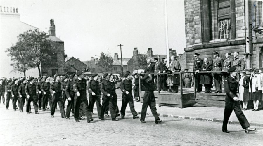 Photo of the Victory Parade, Seacombe, 19 May 1945