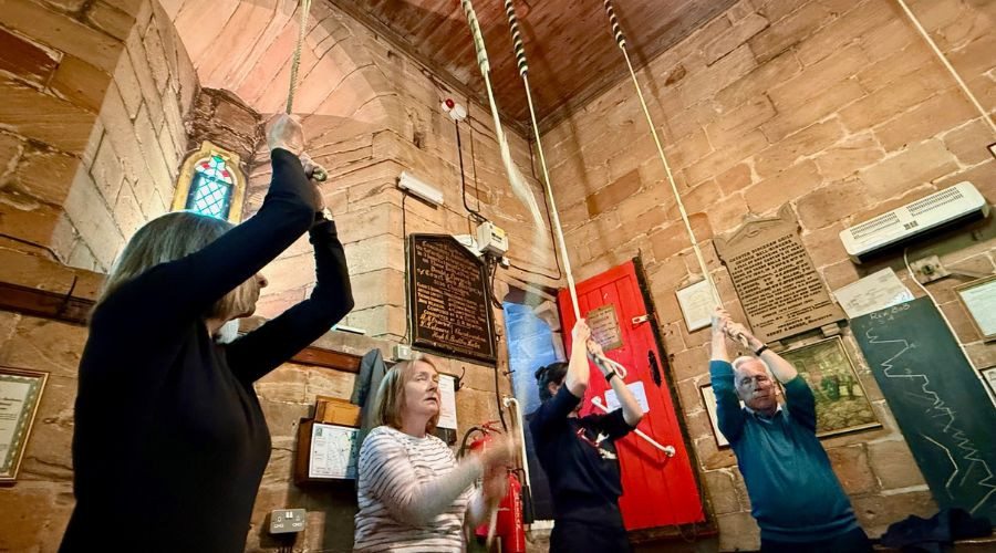 photo of bell ringers