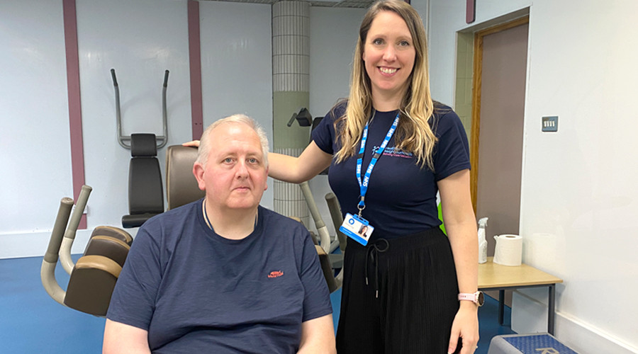 Barry and his health coach, Victoria
