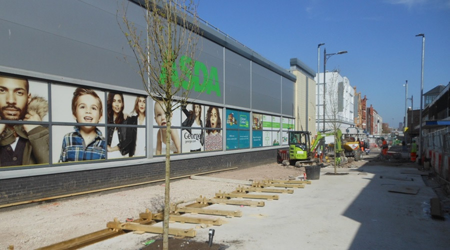 New trees planted along Grange Road