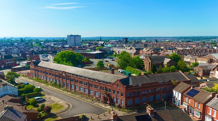 Liscard drone shot - image courtesy of Freeley
