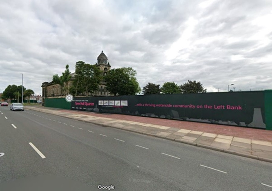 View of the site of the former annexes at Wallasey town hall