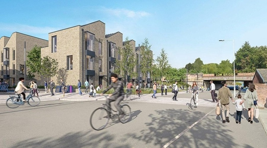 A Computer Generated Image (CGI) showing how the Hind Street development could look