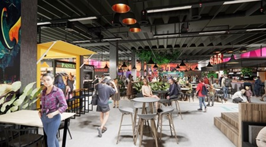 A CGI showing how the market could look when completed
