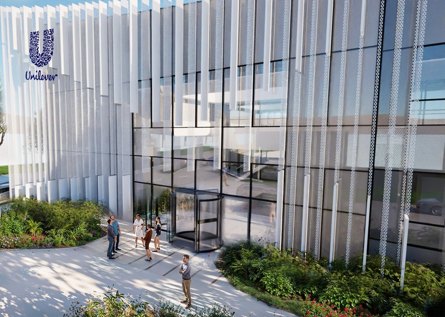 Courtesy of Unilever: An artists impression of how the external entrance of the proposed new facility could look