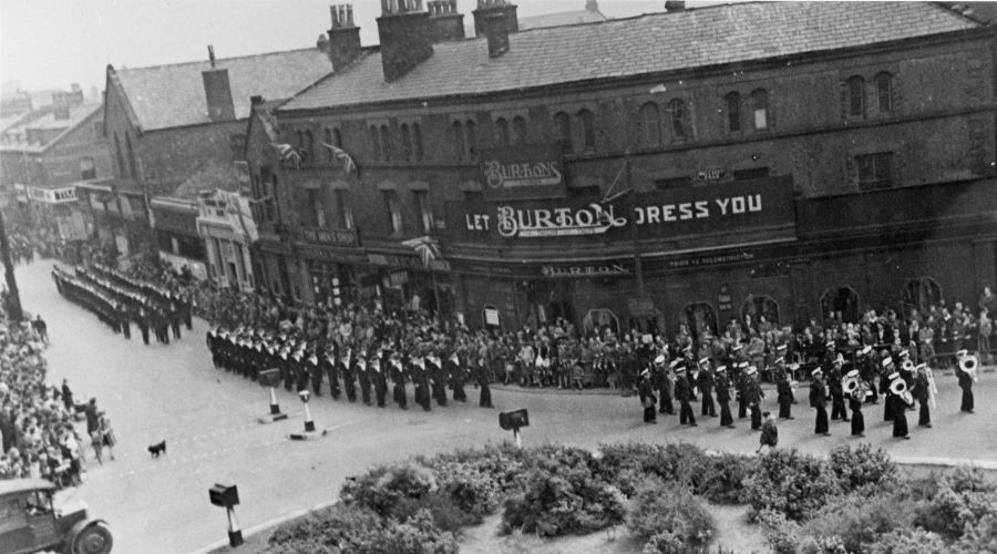 Photo of the Victory Parade in Liscard on 19 May 1945