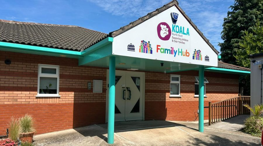 Front entrance of the Koala NW Family Hub