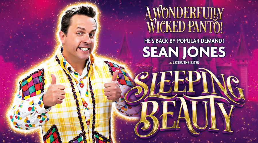 Sean Jones in costume for Sleeping Beauty panto