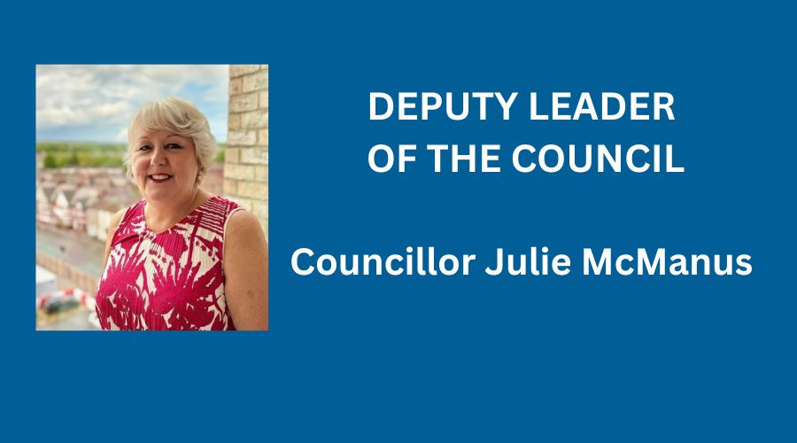 Graphic signifying a message from the Deputy Leader of Wirral Council
