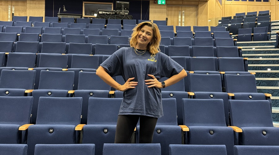 Panto star and Stage Ed leader Amy Perry at the Floral Pavilion
