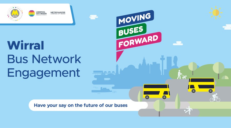 Wirral Bus network engagement grqphic