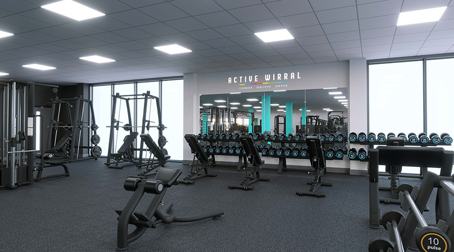 artist's impression of active wirral gym equipment