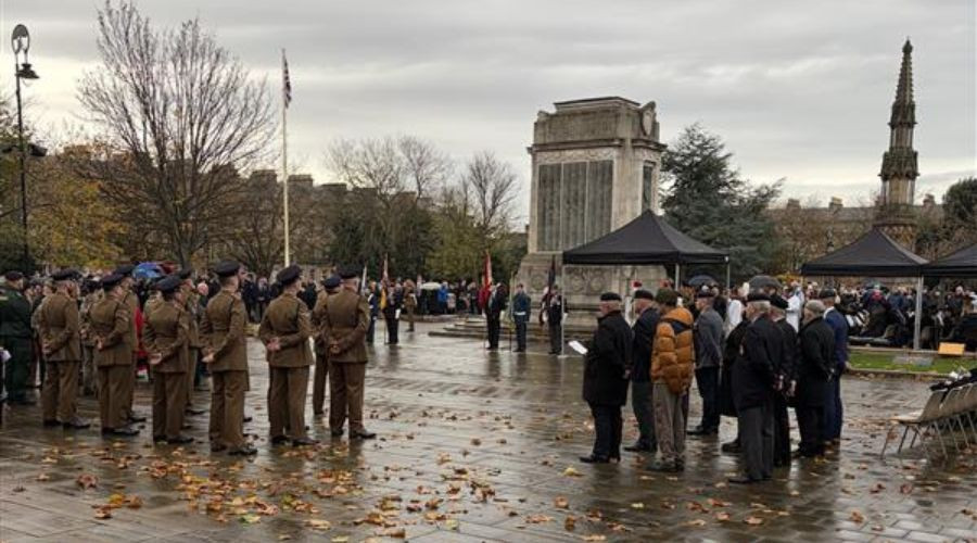 Photo of the Remembrance Sunday Service in Birkenhead