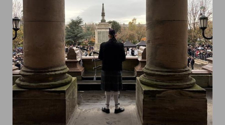 Photo of the Remembrance Sunday Service in Birkenhead