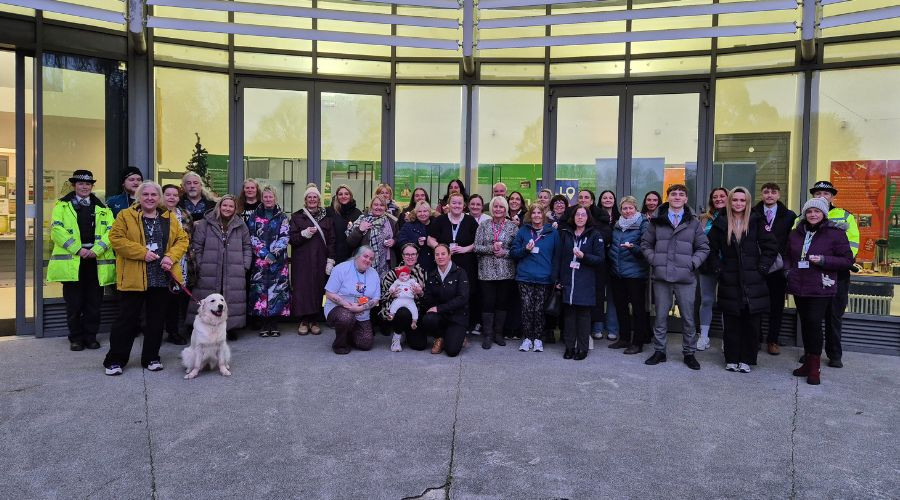 Group of people gathered for a photo