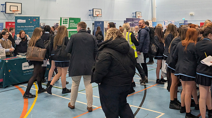 hundreds of students enjoyed the fair