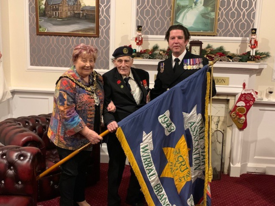 The former Mayor of Wirral, Cllr Cherry Povall, welcomed John Dennett to the Mayor's Parlour last year