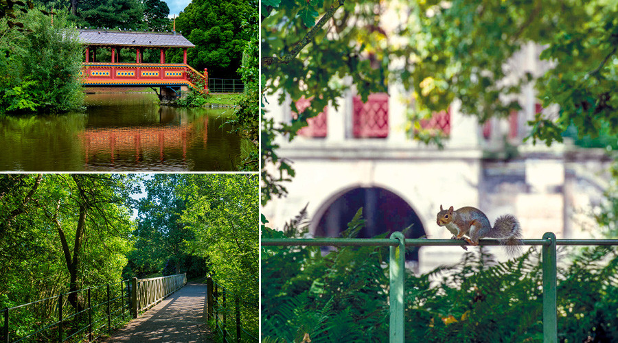 Montage of images of Birkenhead Park