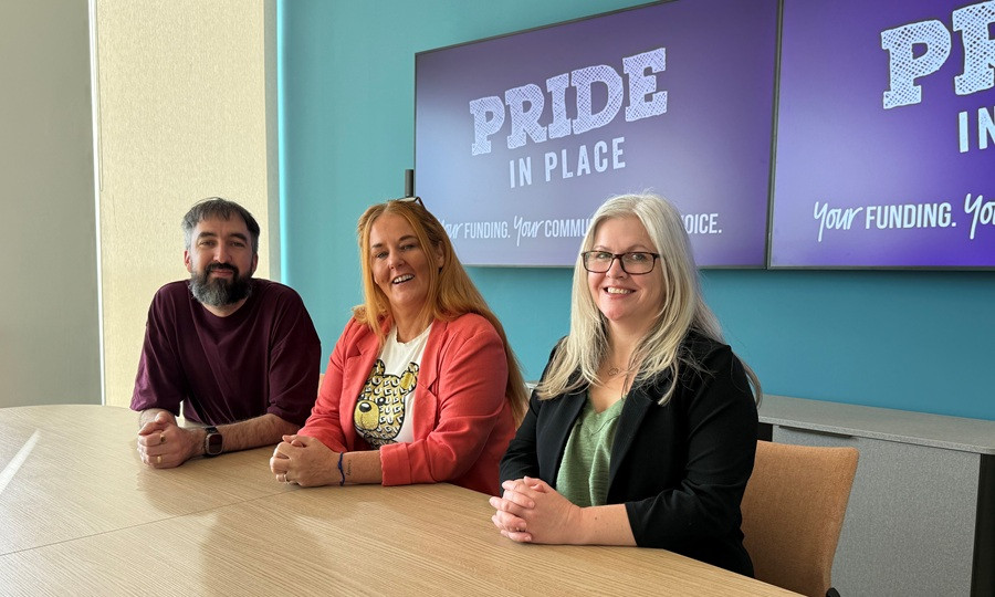  from left: The new Pride in Place Chairs - Liam Kelly (Central Birkenhead), Jennifer Allinson (Woodchurch), and Nicola Fenton (Seacombe).