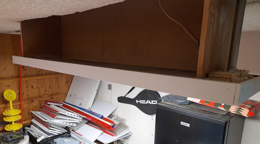 The hidden storage space at Moreton convenience store