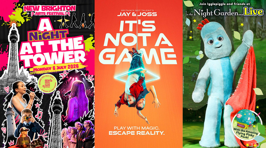 Tryptic image of 3 shows