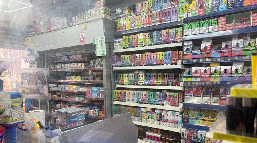 A photo used in evidence against the owner of Liscard Convenience Store