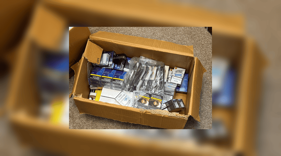 Illegal cigarettes seized from Birkenhead Bargains